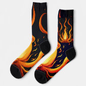 超現実的な炎ベクトルアート – 4K 描写 for - ソックス (左)