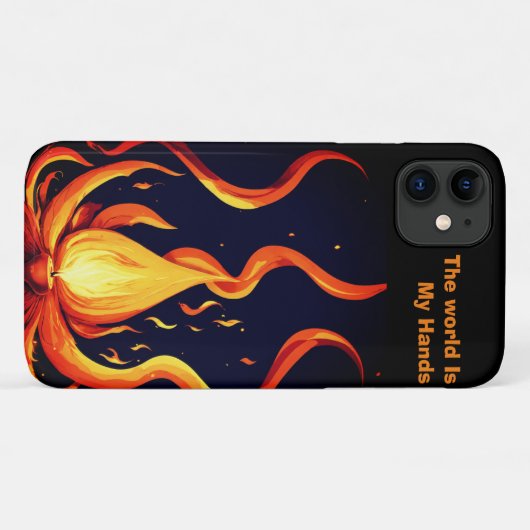 「超現実的な炎ベクトルArt-4K描写 for - Case-Mate iPhoneケース (裏面(横))