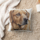 超現実的な犬ポートレート装飾用クッション クッション (ブランケット)