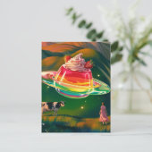 超現実的な甘いトリートUFO ポストカード (スタンド正面)