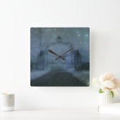 超現実的な異世界のゲートスター スクエア壁時計 (ホーム)