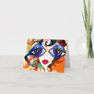 超現実的な目Notecard カード