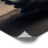 超現実的な砂時計#1 ポスター (角)