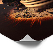 超現実的な砂時計#2 ポスター (角)