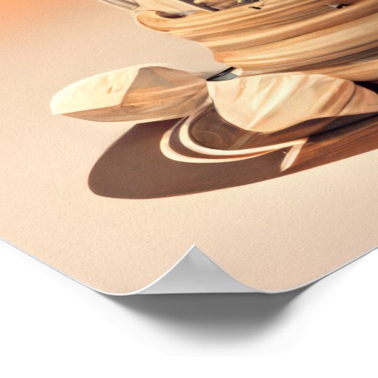 超現実的な砂時計#3 ポスター (角)