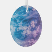 超現実的な空、夢想的な抽象芸術アート。 ガラスオーナメント (正面右)
