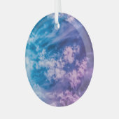 超現実的な空、夢想的な抽象芸術アート。 ガラスオーナメント (正面左)