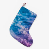 超現実的な空、夢想的な抽象芸術アート。 スモールクリスマスストッキング (正面 (吊り時))