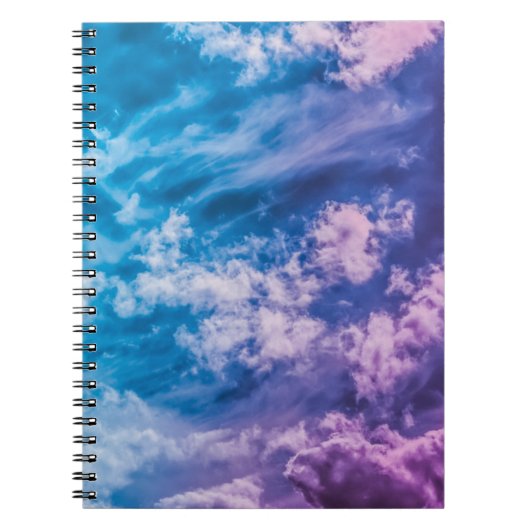 超現実的な空、夢想的な抽象芸術アート。 ノートブック (正面)