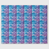 超現実的な空、夢想的な抽象芸術アート。 ラッピングペーパー (フラット)