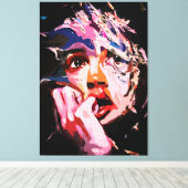 超現実的な粉砕された反射 – 抽象芸術感情的 キャンバスプリント (インサイチュ (ウッドフロア))