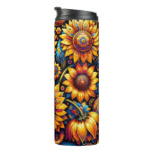 超現実的な美しいひまわりアート タンブラー (回転右)