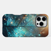超現実的な透明葉のスマホケースデザイン iPhoneケース (裏面横)