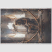 超現実的な金属の皇帝ライオンの玉座の分離 薄葉紙 (正面)