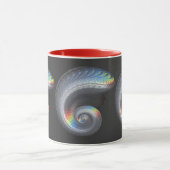 超現実的な金属化石のマグ マグカップ (中央)