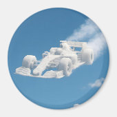 超現実的な雲レーサー円形マグネット マグネット (正面)