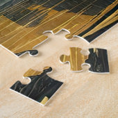 超現実的な風景の中で孤独な男 ジグソーパズル (側面)