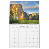 超現実的な風景カラフル自然絵画ファンタジー カレンダー (1月 2027)