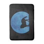 超現実的な馬と月 バスマット (正面縦)