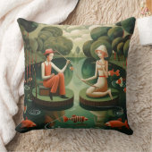 超現実的な魚釣り装飾用クッション クッション (ブランケット)