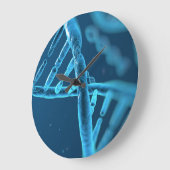 超現実的なDNAのイメージ ラージ壁時計 (傾斜)