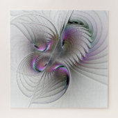 超現実的シャイ美しいモダン抽象芸術フラクタル ジグソーパズル (横)