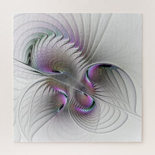 超現実的シャイ美しいモダン抽象芸術フラクタル ジグソーパズル (縦)