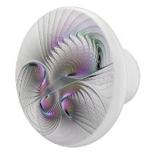 超現実的シャイ美しいモダン抽象芸術フラクタル セラミックノブ (右)