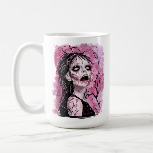 超現実的ゾンビ コーヒーマグカップ (左)