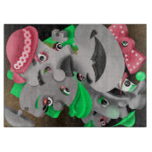 超現実的パズル顔の打刻ボード カッティングボード (正面)