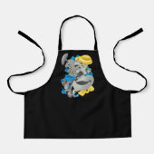 超現実的パズル顔エプロン エプロン (正面)