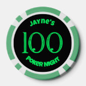 超現実的パズル顔トランプのポーカーチップ ポーカーチップ (裏面)