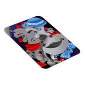 超現実的パズル顔冷蔵庫用マグネット マグネット (右側)