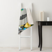 超現実的パズル顔 シェルパブランケット (インサイチュ)