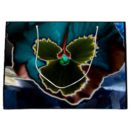 超現実的フローラプリント抱き枕 ラージペーパーバッグ