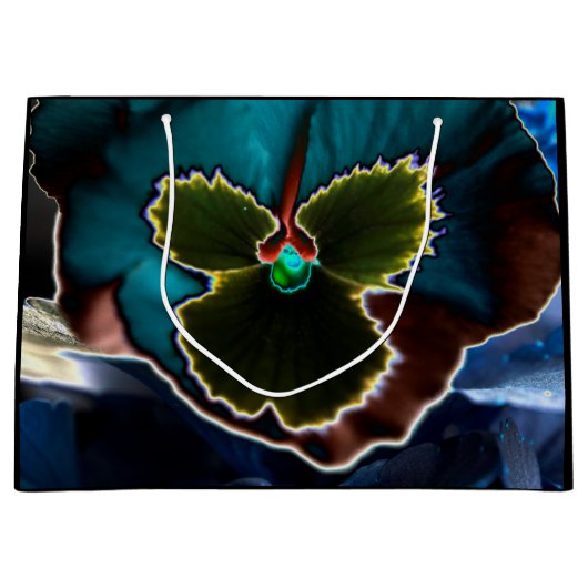 超現実的フローラプリント抱き枕 ラージペーパーバッグ (正面)