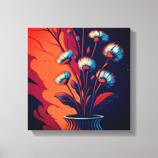 超現実的フローラ キャンバスプリント