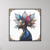 超現実的ポートレート キャンバスプリント (正面)