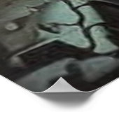 超現実的モダン抽象芸術の大きな超現実的姿 ポスター (角)