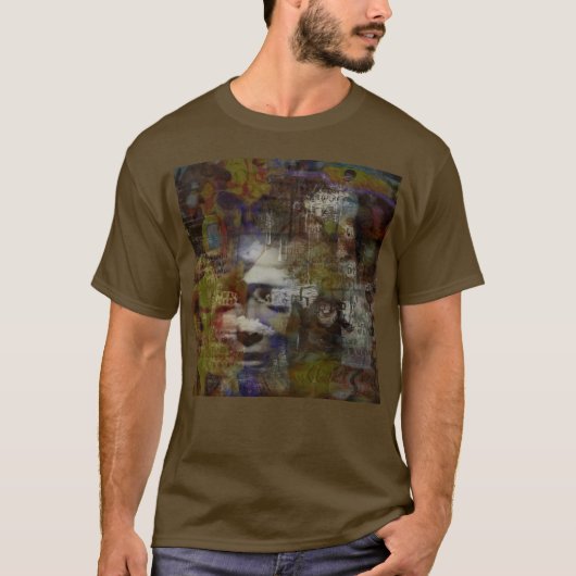 超現実的幽霊マスク Tシャツ (正面)