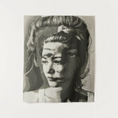 超現実的数々のなポートレート-抽象芸術サイケデリック タペストリー (正面)