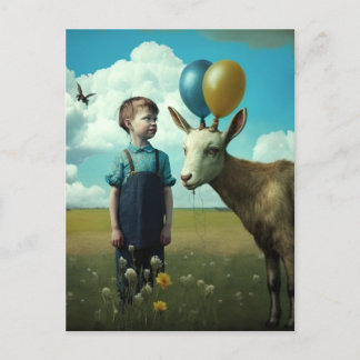 超現実的春シーン ポストカード