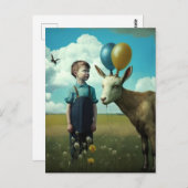 超現実的春シーン ポストカード (正面/裏面)