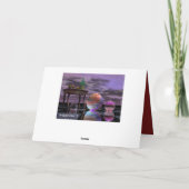 超現実的芸術的なボーブルクリスマス文字カード シーズンカード (裏面)