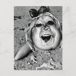 超現実的風変わりな人間型の生き物 ポストカード