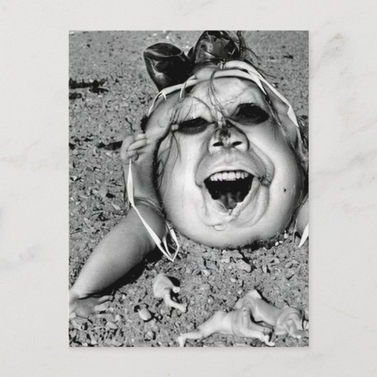 超現実的風変わりな人間型の生き物 ポストカード (正面)