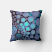 超現実美術フラクタルターコイズボール クッション (裏面)