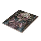 超現実解剖学スカルホラーSci-Fiアート タイル (側面)