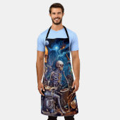 超現実骨格II エプロン (着用した状態)