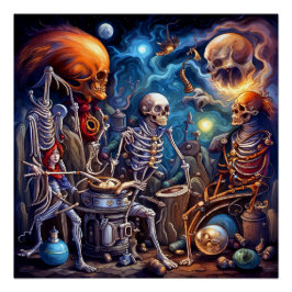 超現実骨格II ポスター